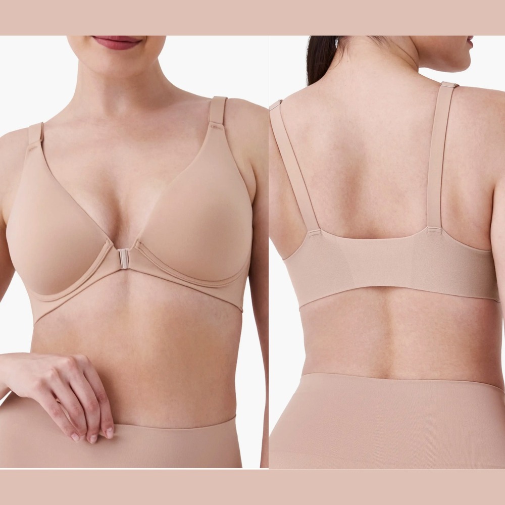 NEW $68 Spanx [ 34D ] SPANXsmooth Bra-llelujah! Plunge Wireless Lift‎ Bra T2107